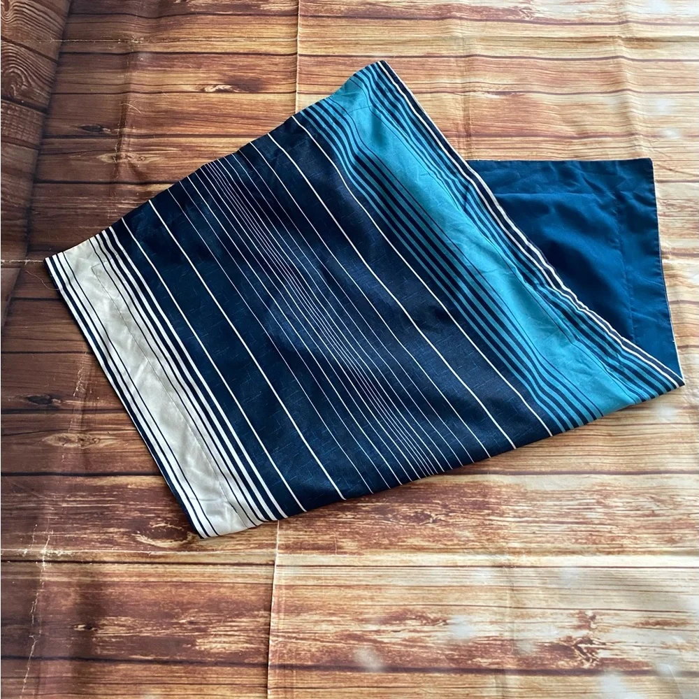 Perry Ellis Portfolio Striped Long Blue Pillowcase